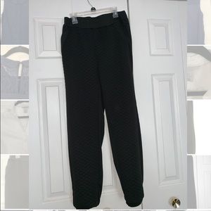 Lily White Black Joggers